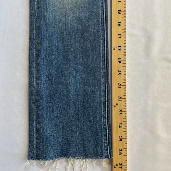 NWT Mother Mid rise Dazzler Ankle fray (Wash: Riding the cliffside) Size 26 - Picture 9 of 10